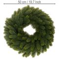 Künstlicher Weihnachtskranz aus Tannenzweigen grün rund 50 cm | Floristik24.at