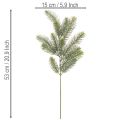 Künstlicher Tannenzweig Grün 50cm 3 Stück für Weihnachtsdekoration | Floristik24.at