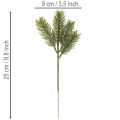 Künstlicher Tannenzweig Grün 25 cm 24 Stück Kunststoff | Floristik24.at