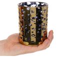 Windlicht aus Glas mit Leopardenmuster 12 cm | Floristik24.at