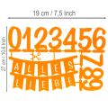 Tischdekoration Filz Streudeko und Kuchentopper Set 27,5 x 19,5 cm Gelb und Orange | Floristik24.at