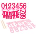 Floristik24 Filz-Set Tisch- und Kuchendekoration Rosa Pink 27,5 x 19,5 cm