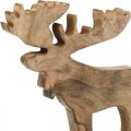 Floristik24 Tischdeko Weihnachten Deko Elch Holzaufsteller Deko Hirsch H27,5cm