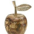 Floristik24 Tischdeko Holz Apfel Holzdeko Deko Apfel Holz H11 cm Ø6,5cm 2St