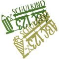 Floristik24 Tischdeko Einschulung Kuchentopper Streudeko aus Filz Grün Hellgrün 2St