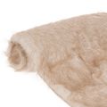 Floristik24 Kunstfell-Tischläufer Beige, 24 × 140 cm, für Tischdekoration