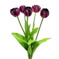 Floristik24 Tulpenstrauß 43cm Violett