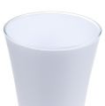Floristik24 Vase „Fizzy“ Ø13,5cm H20,5cm Weiß, 1St