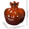 Keramik-Granatapfel Dekoration glänzend rot 14 cm | Floristik24.at