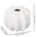 Kürbis-Keramikvase weiß 15cm Dekoration für Zuhause | Floristik24.at