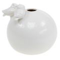 Floristik24 Vase mit Eulen Ø11,5cm Weiß
