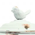 Floristik24 Vogelhäuschen zum Hängen Antik Weiß Ø22cm H26,5cm