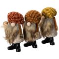 Floristik24 Set aus 3 Wichtel Figuren aus Filz und Kunststoff 10 cm mit Bart und Zipfelmütze