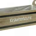 Floristik24 Kräuterkiste als Set aus Holz 41x21x17/36,5x19x13cm