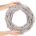 Weidenkranz aus geweißten Zweigen 40 cm für vielseitige Dekoration | Floristik24.at