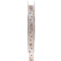 Floristik24 Weihnachtsband Kupfer mit Stern 10mm 20m