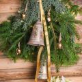 Floristik24 Weihnachtsglocke zum Hängen, Advent, Glocke Golden Antik-Optik Ø10,5cm H17cm