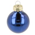 Mini Weihnachtskugeln Glas Blau 3 cm 22 Stück für Dekoration | Floristik24.at