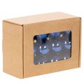 Mini Weihnachtskugeln Glas Blau 3 cm 22 Stück für Dekoration | Floristik24.at