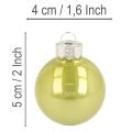 Christbaumkugeln aus Glas bunt glänzend 40 mm 24er-Set | Floristik24.at