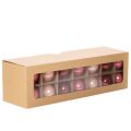 Weihnachtskugel Set Glas 6 cm Rot und Rosa Innenbereich 24 Stück | Floristik24.at