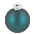 Christbaumkugeln Glas Opalblau 6 cm Matt und Glänzend 24 Stück | Floristik24.at