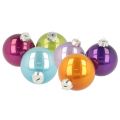 Floristik24 Weihnachtskugel-Set Glas bunt 75 mm 14 Stück