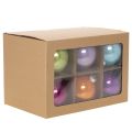Christbaumkugeln Glas glänzend bunt 95mm 10er-Set | Floristik24.at