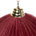 Weihnachtskugeln Rot Samtoptik Ø 20 cm 3 Stück | Floristik24.at
