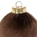 Weihnachtskugel-Set Samtoptik