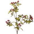 Floristik24 Künstlicher Weißdorn-Zweig mit roten Beeren 110cm Dekoration
