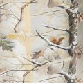Windlicht Glas 12cm Winterwald Zweigdesign Gold | Floristik24.at