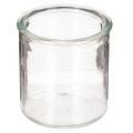 Floristik24 Rundes Windlicht aus klarem Glas, Teelichthalter, 8 cm, 3er-Set