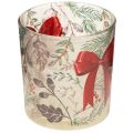 Windlicht Glas mit roter
