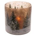 Windlicht Glas 20cm mit