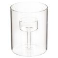 Floristik24 Glas-Windlicht mit erhöhtem Teelichthalter 11 cm für Innenbereich