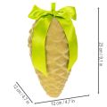 Künstliche Zapfen-Anhänger mit Geschenkband und Schleife 23cm 3er-Set | Floristik24.at