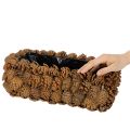 Rechteckiger Pflanzkasten aus Tannenzapfen 40 cm Naturbraun für Bepflanzung | Floristik24.at