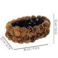 Pflanzschale aus Tannenzapfen oval 30 cm naturbraun | Floristik24.at