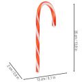 Künstliche Zuckerstangen 35 cm Rot-Weiß 3er-Set Kunststoff für Weihnachtsdekoration | Floristik24.at