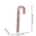 Künstliche Zuckerstange Weihnachtsdekoration 40 cm Rot-Weiß Kunststoff | Floristik24.at