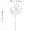 Künstlicher Zweig mit kleinen Beeren 85 cm champagnerfarben | Floristik24.at