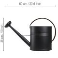 Deko-Gießkanne Metall Schwarz Olivgrün 60x19x38cm Innen- und Außendekoration | Floristik24.at
