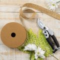 Dekoband aus Jute Gelb 25mm 10m Naturfarben für rustikale Dekoration | Floristik24.at