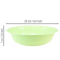 Dekoschale aus Metall in Emaille-Optik Ø 25 cm Grün Limette | Floristik24.at