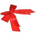 Dekoschleife Rote Schleife mit goldenem Rand – Elegante Weihnachtsdeko 4cm breit 15×21cm 10St | Floristik24.at