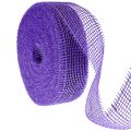 Floristik24 Juteband 5 cm x 40 m Lila Dekoband aus Jute für Bastelarbeiten und Dekoration