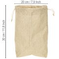 Jutetasche Geschenksack 20×10×30cm Naturfarben Jute Kunststoff | Floristik24.at