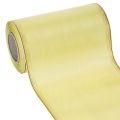 Floristik24 Kranzband aus Acetat und Polyester, Moiré-Optik, hellgrün mit Goldrand, 175mm x 25m, floristische Dekoration