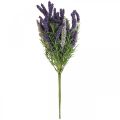 Floristik24 Künstlicher Lavendel Deko Kunstpflanze Lila Weiß Strauch 46cm